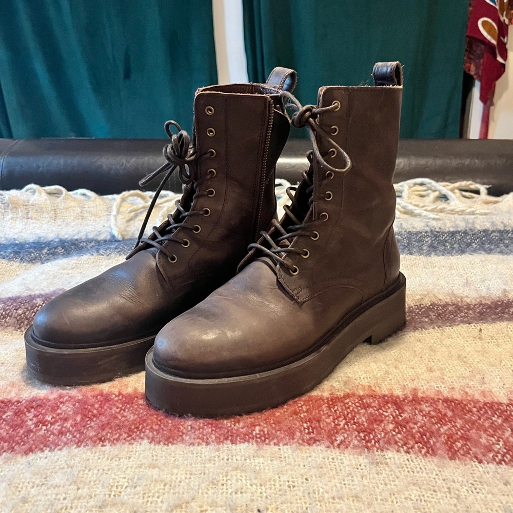 Thursday Boot Company Dark Brown Combat Boots